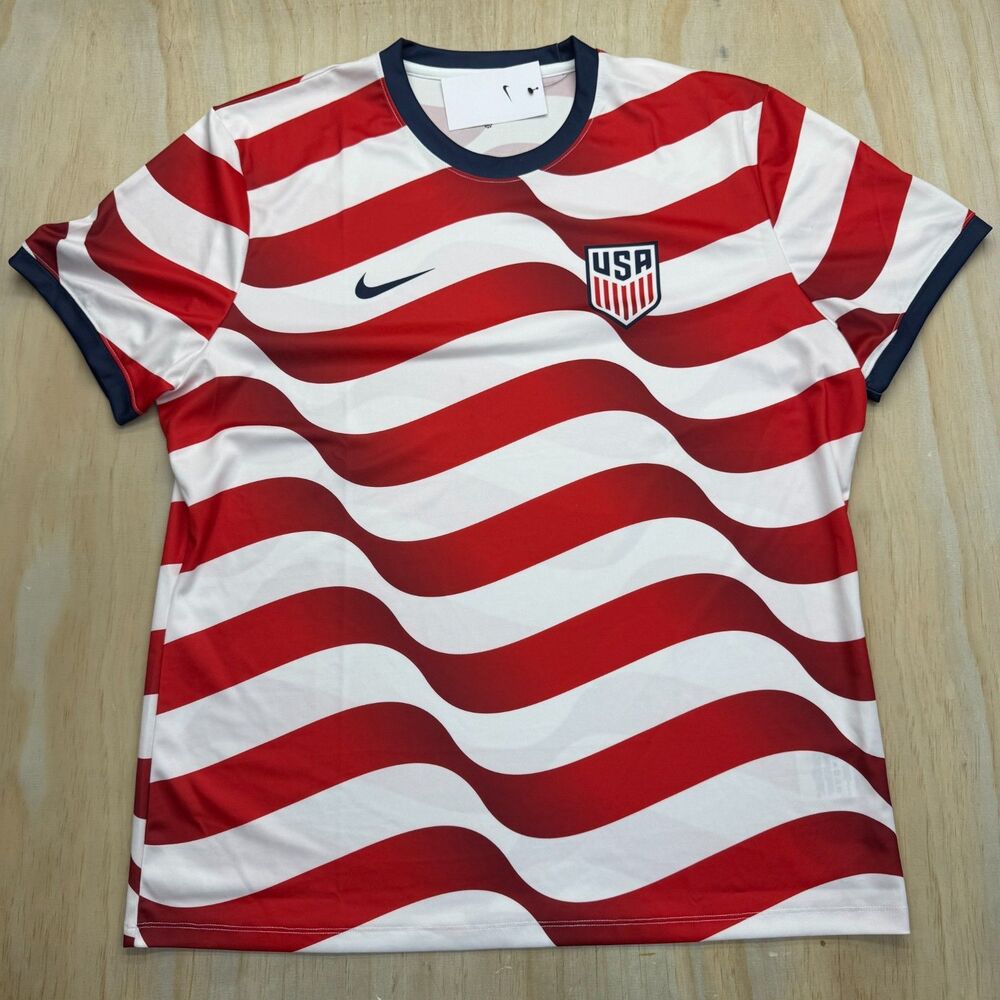 NEW USMNT Men's Nike USA Soccer Short Sleeve Supporter's Top Shirt Sz 2XL
